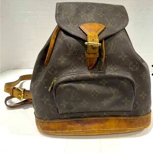 Louis Vuitton Brown and Tan Backpack